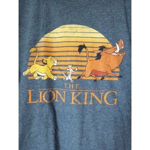 Disney's The Lion King Men's XL Gray Crew Neck Short Sleeve T-Shirt